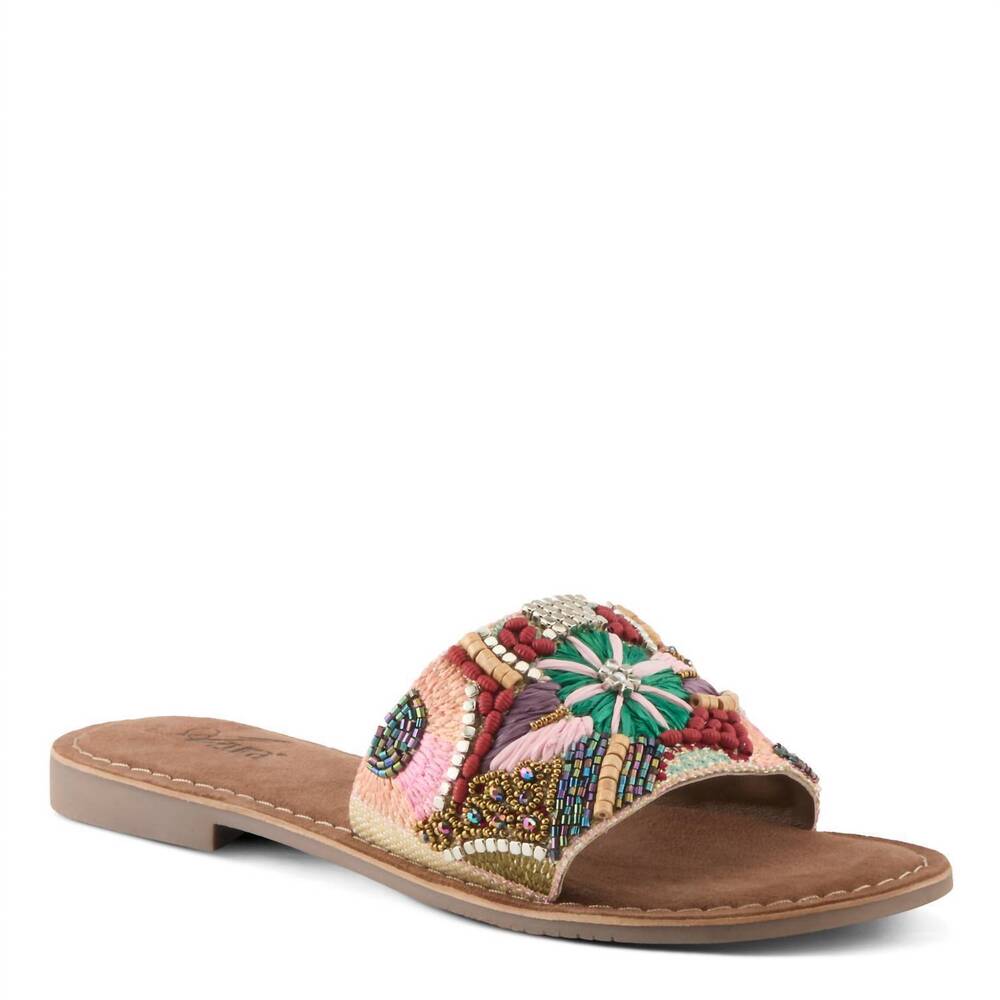 NEW SPRING STEP SHOES women's sugarplum sandals in green multi